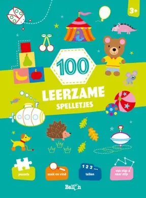 100 spelletjes 1 - 100 leerzame spelletjes 3+ Korting