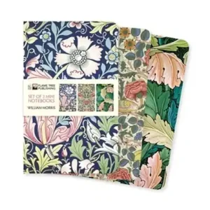 William Morris Set of 3 Mini Notebooks Direct Beschikbaar