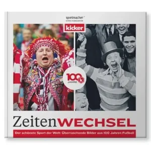 Zeitenwechsel. 100 Jahre kicker. Shop Nu